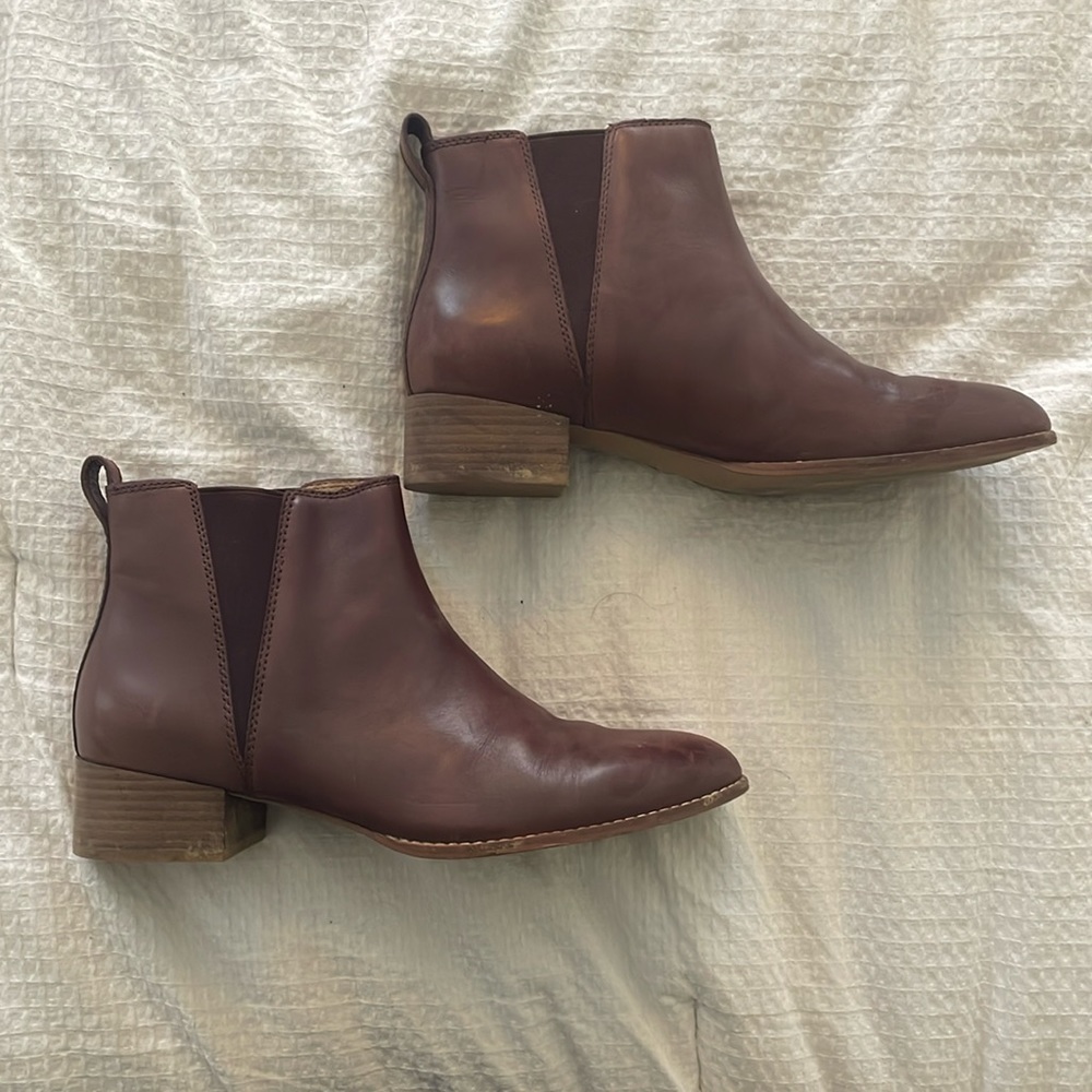 MADEWELL Burgundy Chelsea Booties size 11